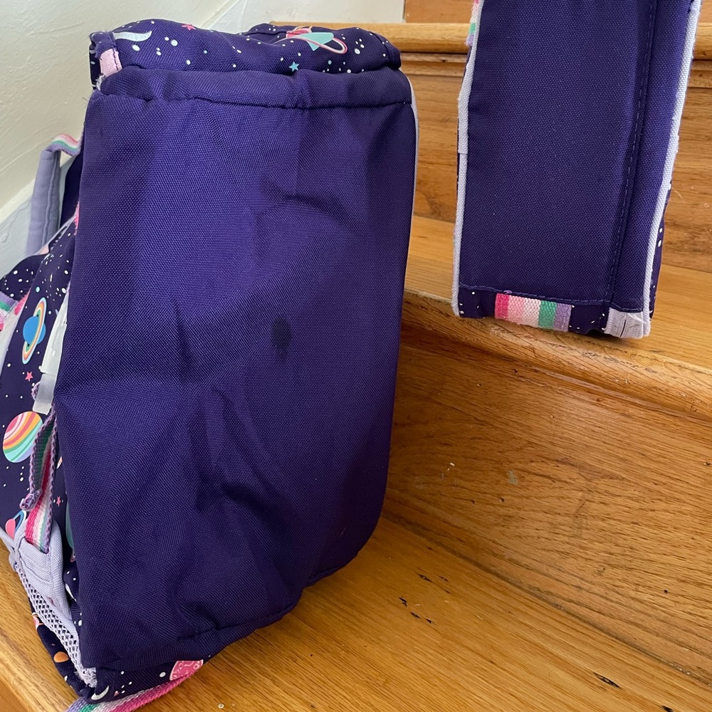 Mackenzie Rainbow Galaxy Heart backpack Lunch Bag Set - Picture 15 of 16